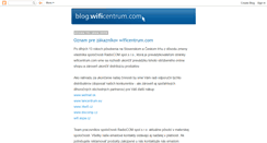 Desktop Screenshot of blog.wificentrum.com